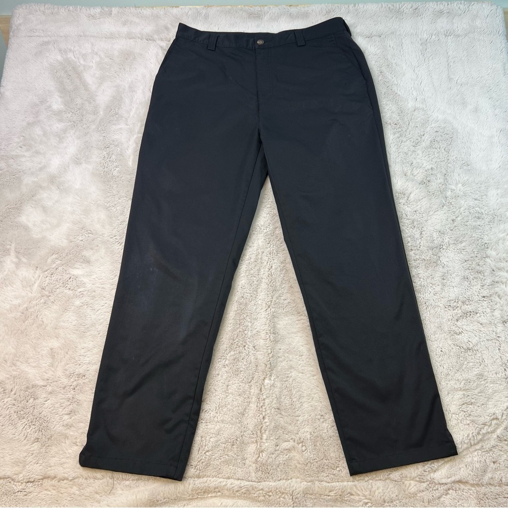 Adidas CLIMALITE Golf Pants Chinos Mens Size 36x32 Black